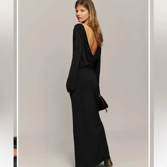 Reformation Aurelio Knit Dress Black - Size XS - Picture 1 of 4